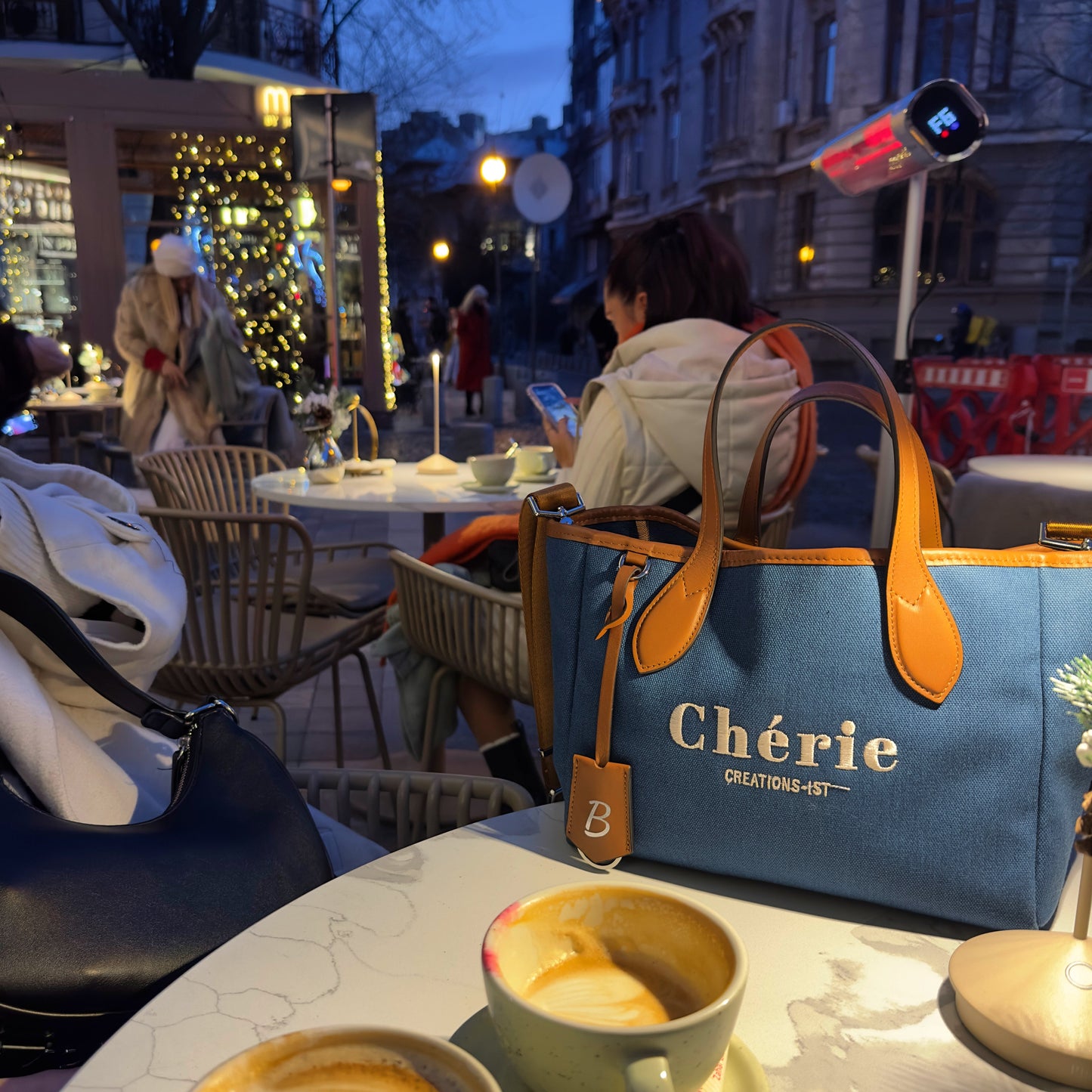 Rachel Canvas mini jeans blue