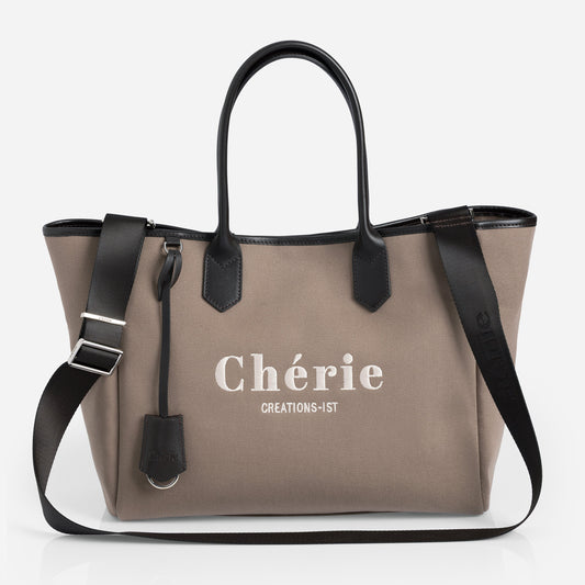 Rachel Canvas large taupe